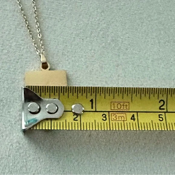 Gold Puzzle Piece Pendant Necklace Minimalist Meaningful Jewelry New - Picture 4 of 6